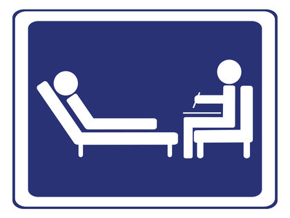 psychology session sign vector